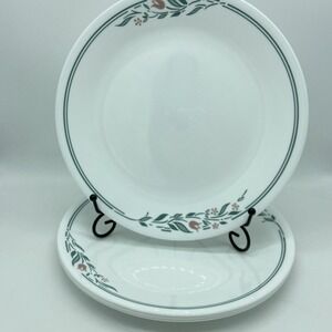 Set Of 4 Corelle Rosemarie Dinner Plates 10 1/4"‎ Tulips Vintage Replacement